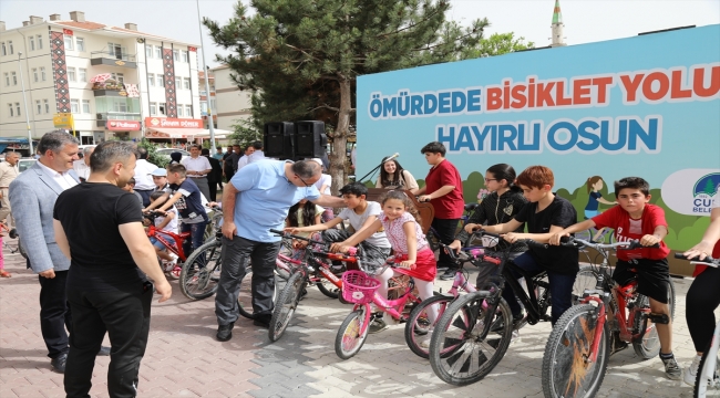 Çubuk'ta bisiklet turu düzenlendi