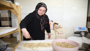 Çubuk'ta Kurban Bayramı dolayısıyla baklava mesaisi başladı