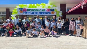 Derebucak'ta sıfır atık ve geri dönüşüm sergisi açıldı