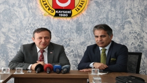 ERÜ Rektörü Çalış'tan, KGC Başkanı Kösedağ'a ziyaret