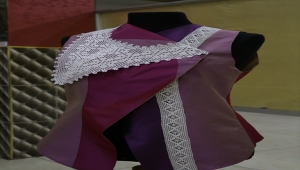 Kayseri'de kullanılmayan el işi dantellerden yapılan ürünler sergilendi 