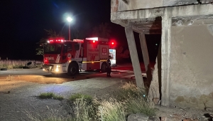 Kırıkkale'de metruk binada çıkan yangın söndürüldü 