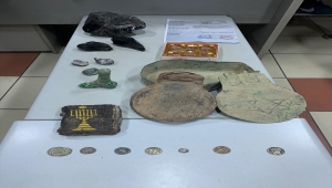 Konya'da tarihi eser operasyonunda 1 şüpheli yakalandı