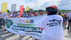 Konya'da "temiz hava" için için pedal çevrildi