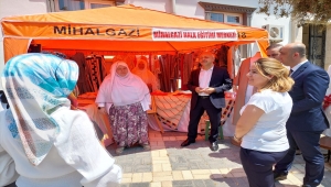Mihalgazi Halk Eğitimi Merkezinin yıl sonu sergisi açıldı