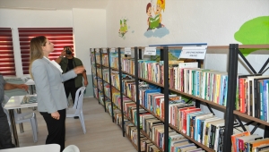 Yeniyaylacık İlkokulu'nda Şehit Polis Ahmet Kara Kütüphanesi açıldı