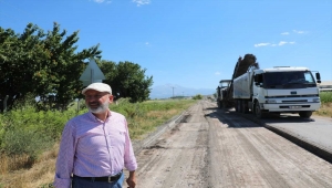Başkan Çolakbayrakdar, yol yapım çalışmalarını inceledi