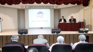 Çubuk Kaymakamı Adem Keleş, muhtarlarla bir araya geldi