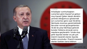Cumhurbaşkanı Erdoğan'ın Kayseri ziyaretine katılım zorunlu iddiası