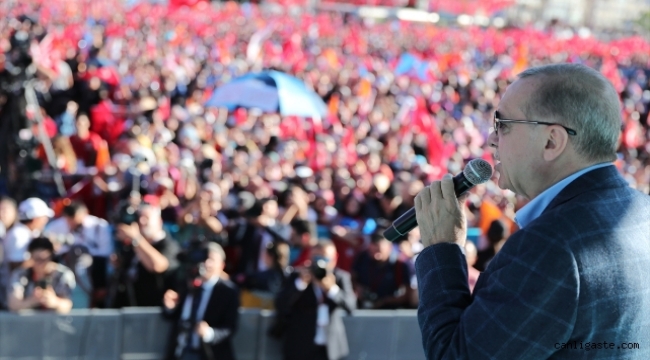 Cumhurbaşkanı Erdoğan'ın mitingine Kayseri'de kaç kişi gitti?