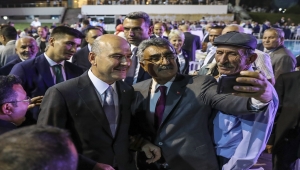 İçişleri Bakanı Soylu, "Türkiye Muhtarlarla El Ele" Projesi'nin kapanışına katıldı: