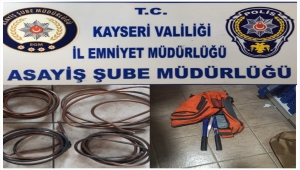 Kayseri'de 3 hırsızlık zanlısı suçüstü yakalandı