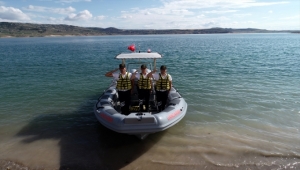 Kayseri'de 752 kilometrekarelik iç sularda jandarma görev başında