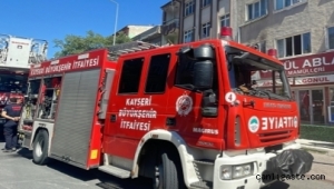 Kayseri'de apartman dairesinde yangın