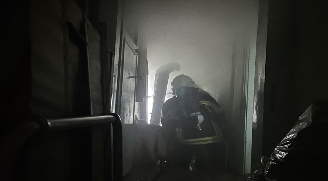 Kayseri'de bir evin banyosunda çıkan yangın söndürüldü