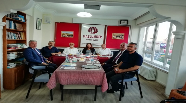 Kayseri'de CHP heyetinden MAZLUMDER'e ziyaret