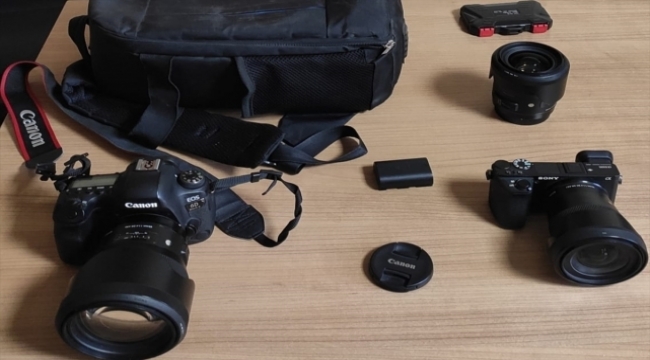 Kayseri'de fotoğraf makineleri çalan 2 şüpheli yakalandı