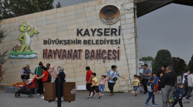 Kayseri'de hayvanat bahçesini bayramda 50 bin kişi ziyaret etti