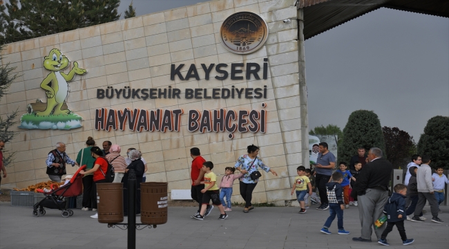 Kayseri'de hayvanat bahçesini Kurban Bayramı'nda 50 bin kişi ziyaret etti