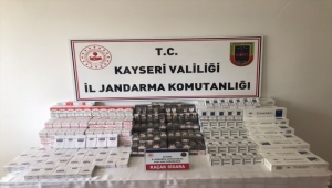 Kayseri'de kaçak sigara operasyonu