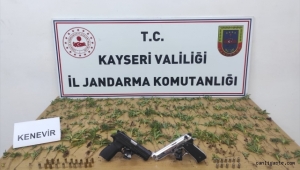 Kayseri'de kenevir yetiştiren 2 şüpheli yakalandı