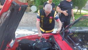 Kayseri'de oto hırsızlık polisleri denetim yaptı