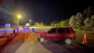 Kırıkkale'de 2 otomobilin çarpıştığı kazada bir kişi yaralandı