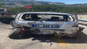 Konya'da iki otomobilin çarpışması sonucu 5 kişi yaralandı