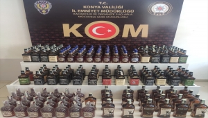 Konya'da kaçak içki operasyonunda 5 şüpheli yakalandı 