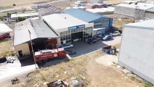 Konya'da silah fabrikasında çıkan yangın söndürüldü
