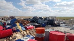 Konya'da varillerden sızan kimyasal atıklar nedeniyle 20 hayvan yaralandı