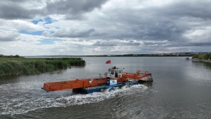 Mogan Gölü'nde temizlik çalışması başlatıldı