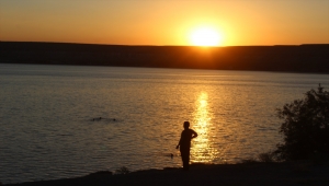 Acıgöl'de gün batımı