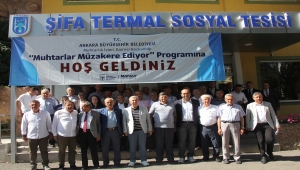 Ankara Büyükşehir Belediye Başkanı Mansur Yavaş muhtarlarla buluştu