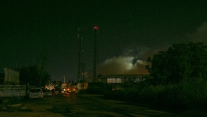 Başkentte palet üretilen iş yerinde yangın çıktı