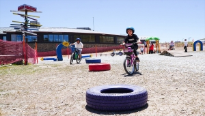 Erciyes Dağı'nda çocuklar için bisiklet ve aktivite parkı kuruldu