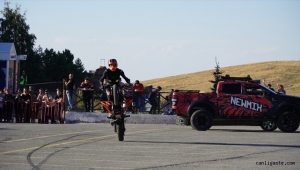 Erciyes Motosiklet Festivali'nde akrobasi gösterisi düzenlendi