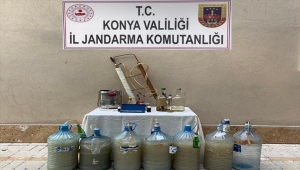 Hüyük ilçesinde 114 litre sahte alkol ele geçirildi