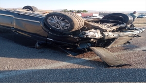 Kayseri'de devrilen otomobildeki 1 kişi öldü, 4 kişi yaralandı