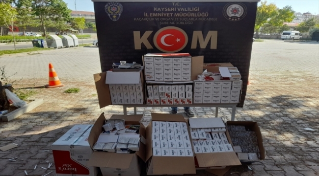 Kayseri'de kaçak tütün ve sigara operasyonu: 1 kişi yakalandı