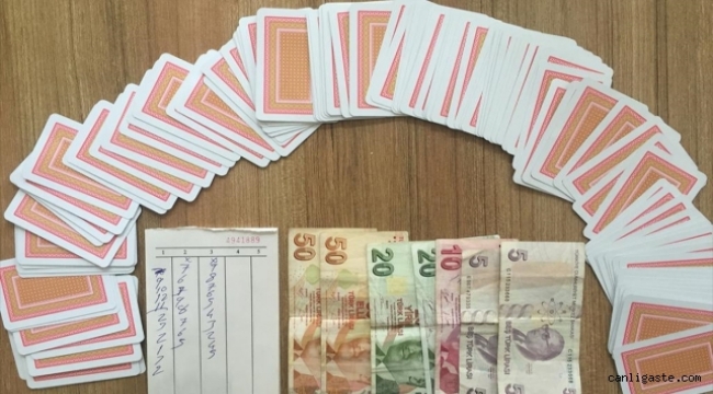 Kayseri'de kumar baskını: 8 kişiye 14 bin lira ceza