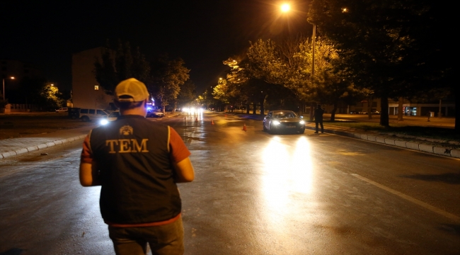 Kayseri'de terörle mücadele polislerinden denetim