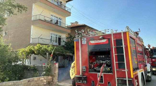 Kırıkkale'de evde çıkan yangın söndürüldü