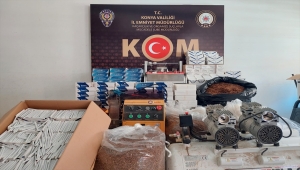 Konya'da tütün kaçakçılığı operasyonunda 3 şüpheli yakalandı