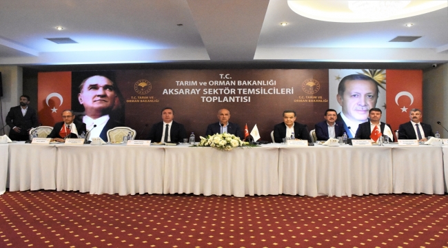 Tarım ve Orman Bakanı Kirişci, Aksaray'da sektör temsilcileriyle buluştu: