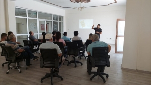 Yalıhüyük'te sağlık personeline yangın eğitimi verildi