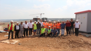 AK Parti Odunpazarı İlçe Başkanı Acar TOKi şantiye alanında incelemelerde bulundu