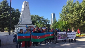 Azerbaycanlı öğrenciler Konya'da 2. Karabağ Savaşı şehitlerini andı