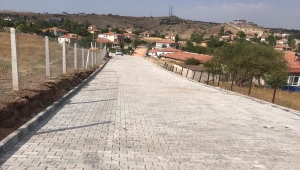 Eymir beldesinde yol yapım çalışmaları sürüyor