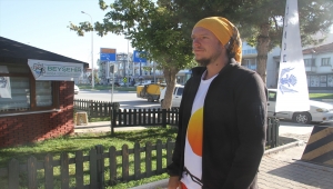 İspanya'dan yola çıkan Hollandalı gezgin Beyşehir'e geldi